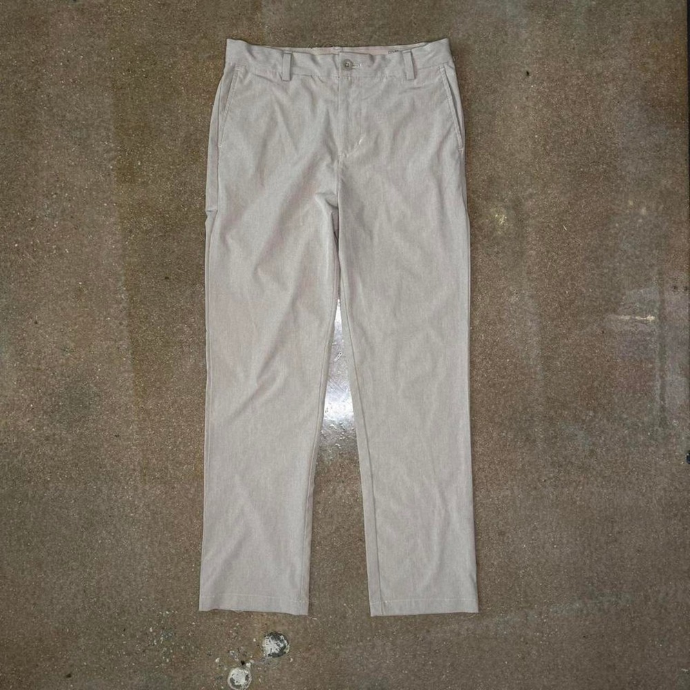 Vineyard Vines Performance Pants Mens 18 Khaki Tan Golf Stretch Chino Slim 32x28